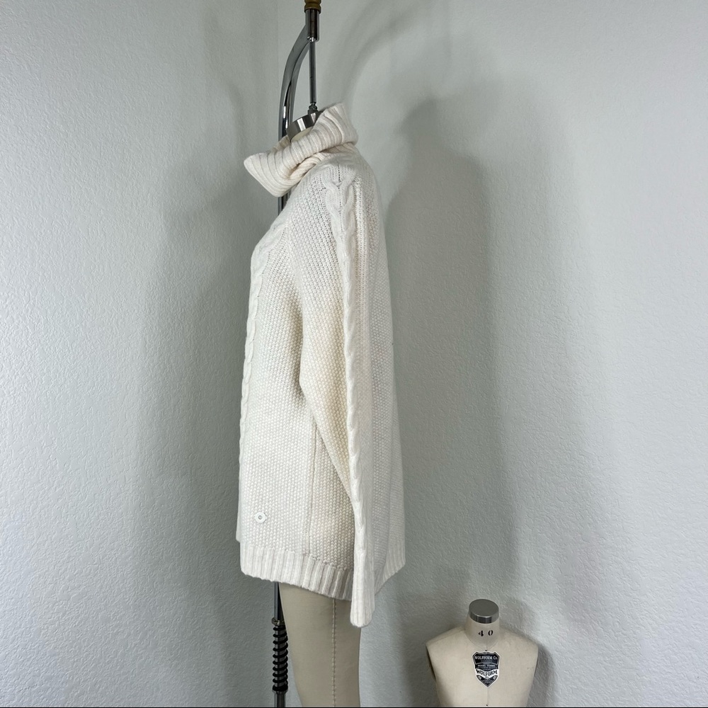 Kari Traa Lid Knit Turtleneck Cable Knit Chunky Sweater - Picture 3 of 8